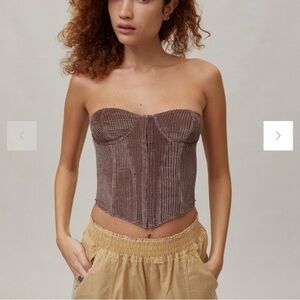 Urban Outfitters Brown Corset Top